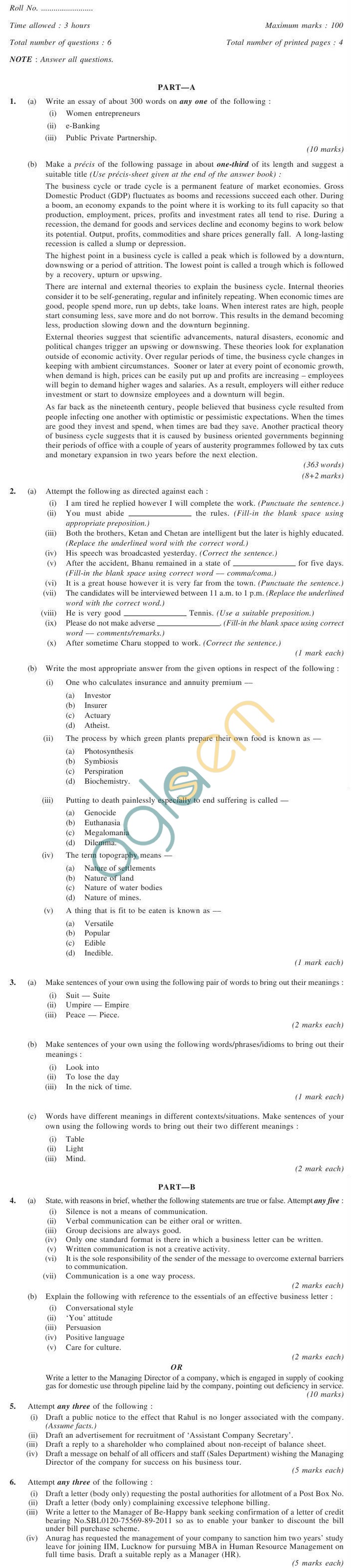 CS Foundation Question Papers Jun 2011 - Financial Accounting