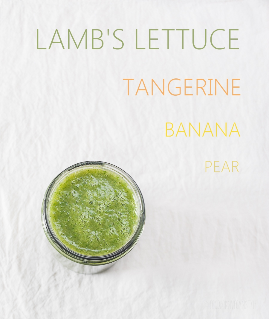 Green smoothie with lamb's lettuce