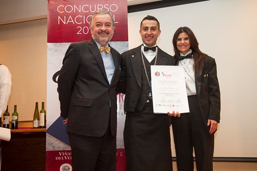 Ganador Embajador DO Somontano 2014 - Dr Fco Madrid Dir de la  Facultad de Turismo y Gastronomia Univ Anahuac  - Sommelier Sandra Fernandez