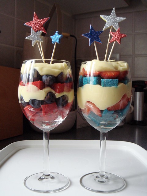 Fourth of July Berry Trifle
