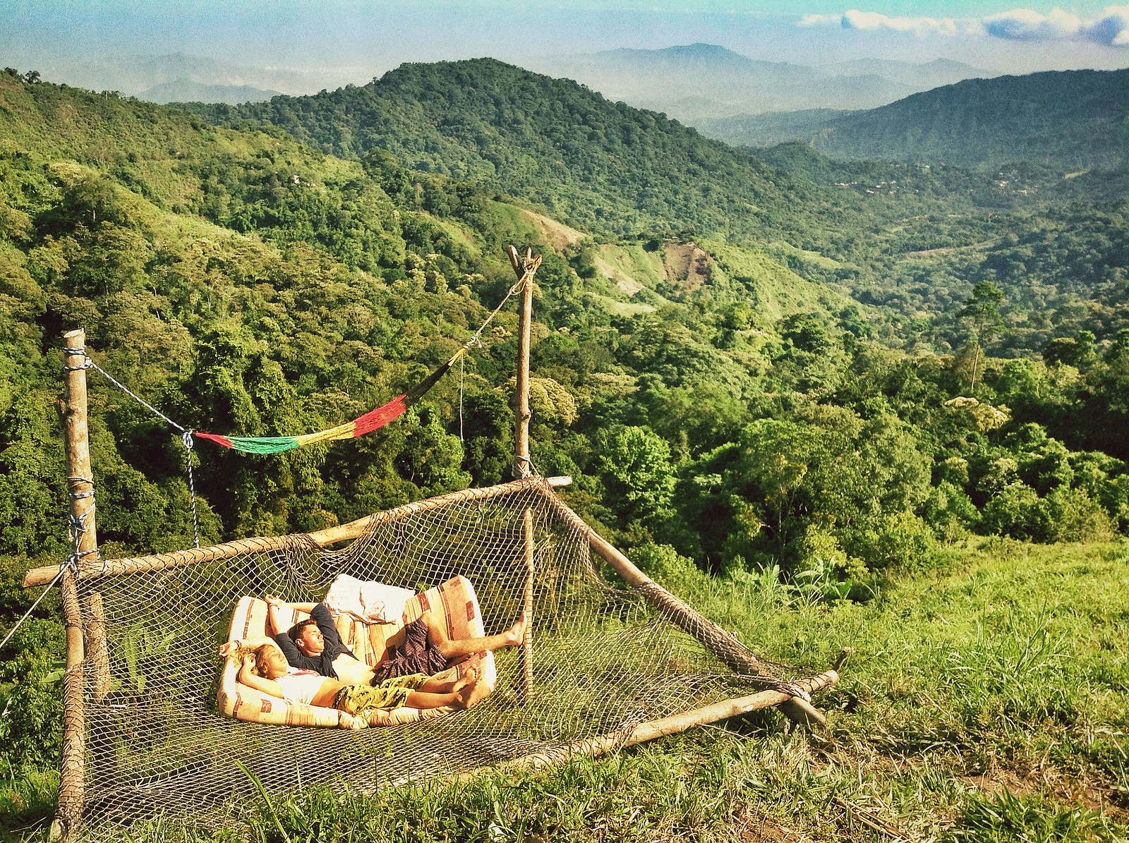 Hammock with a view at Casa Elemento hostel in Minca, Colombia