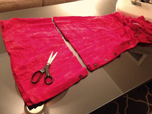 Red Herring Dress - In Progress