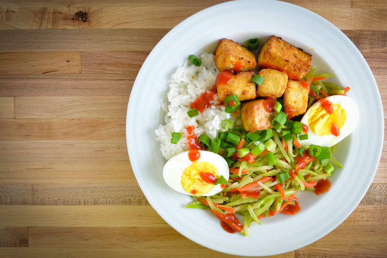 Baked Tofu Rice Bowl | Things I Made Today