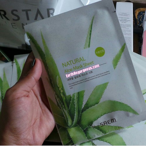 the Saem Natural Aloe Mask Sheet review by Earthlingorgeous