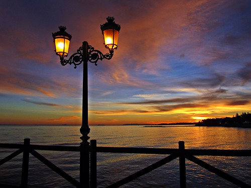 sunset españa atardecer mar spain andalucia costadelsol puestadesol malaga marbella