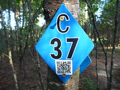 Trail Marker at the Lafayette Heritage Trail Park