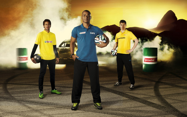 IMAGE 1 - Cafu joins Neymar Jr and a team of world champion freestyle footballers to take on global rally icon Ken Block in the game of Footkhana