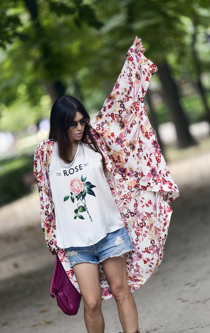 street style barbara crespo kimono khemeia el retiro park fashion blogger outfit blog de moda