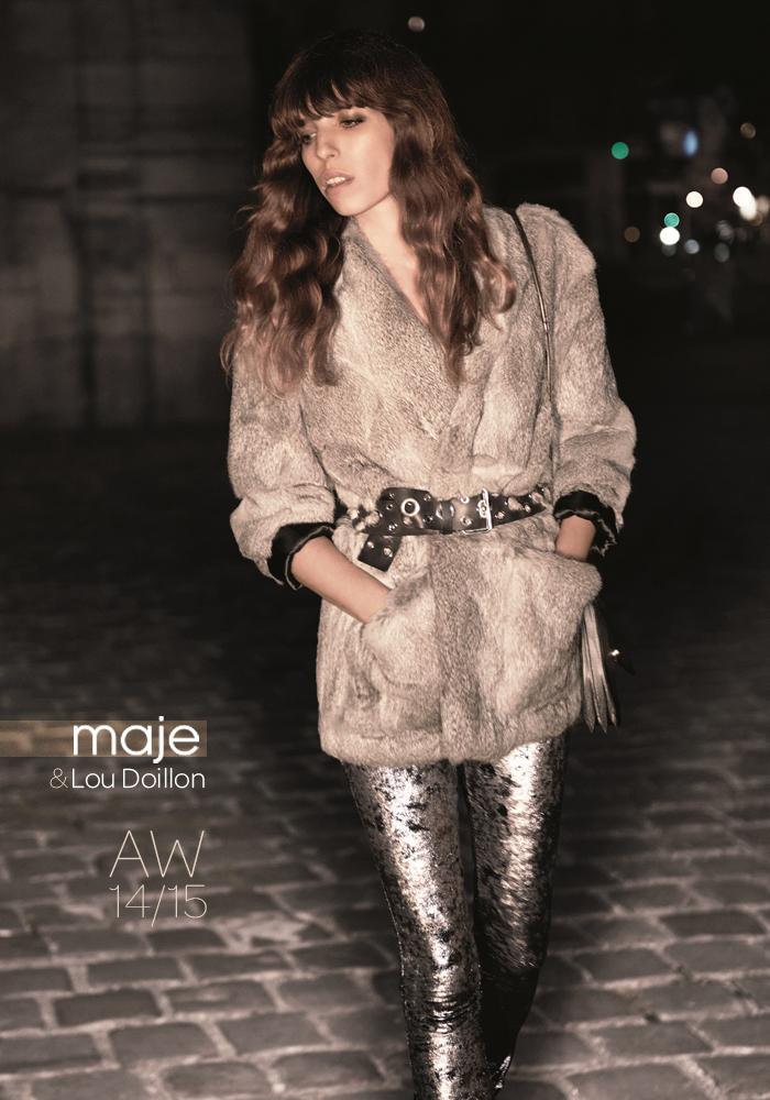 barbara crespo maje french fashion brand autumn winter 2104/2015 lou doillon campaign fashion blogger outfits blog de moda