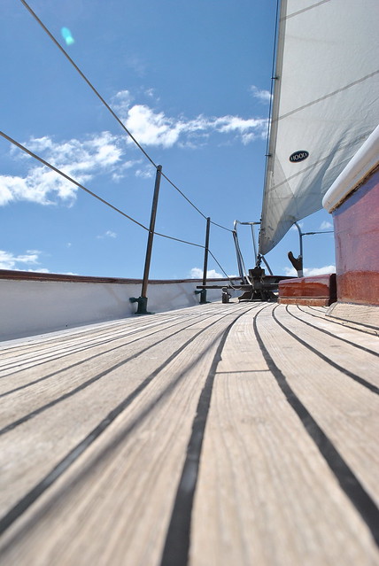 Sailboat deck