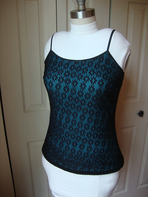 Black and Turquoise gym tank Simplicity 9776-ish