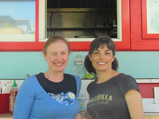 Me with Julie Hasson outside of Native Bowl