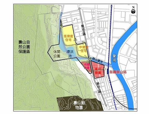 台泥開發案的區域規劃圖。