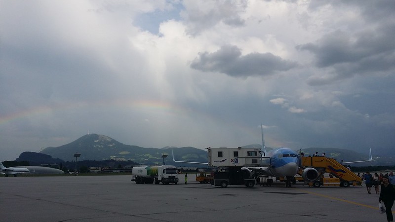 Arriving at Salzburg airport