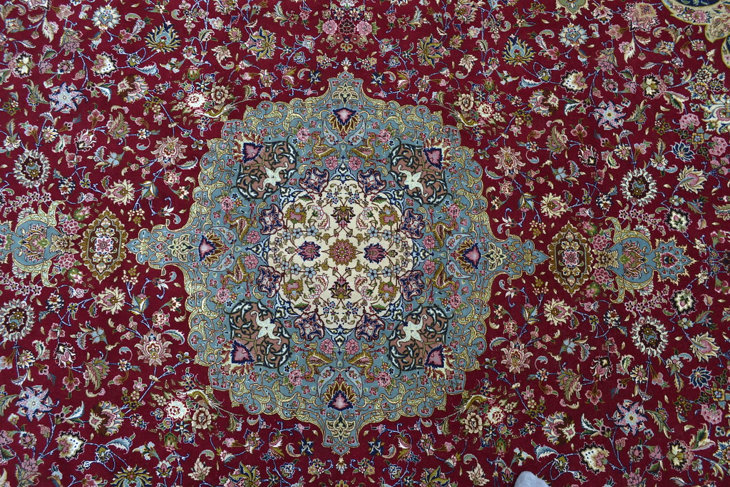 Semi Antique Qareh Baghi 70 Raj Persian Tabriz Rug