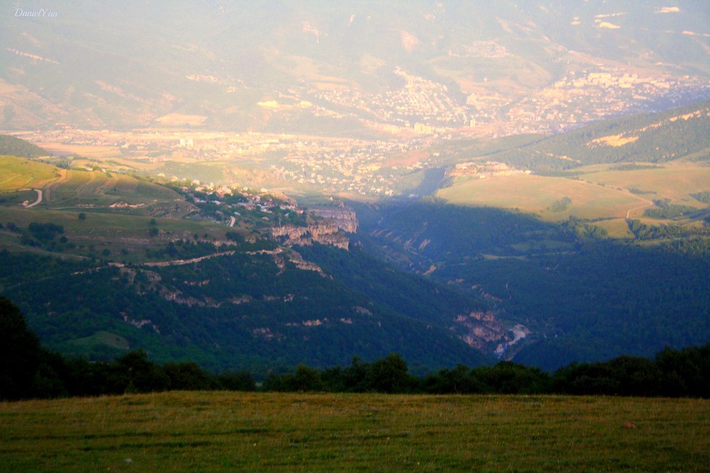 View from Ijevan mountain...  Town Ijevan, Tavush, Armenia.