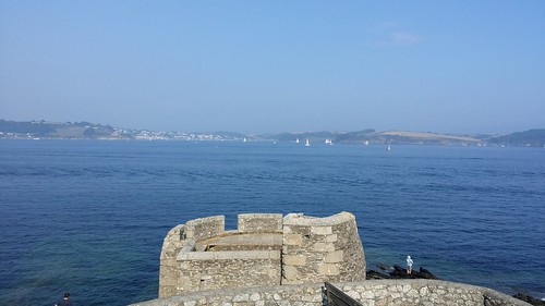 Looking out from Pendennis Point to St Mawes and St Anthony Head #SWCP #sh