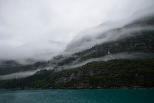 sky mountains tree water fog alaska waterfall nikon juneau fx emerald nikond610