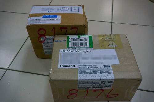 Packages from England.