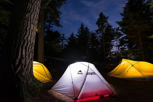 trip travel camping light summer vacation sky usa newyork tree nature night outdoors star nikon glow unitedstates outdoor space tent dec canoe backcountry 20 wilderness starry adirondack nys adk tripping longlake d800 lilalake