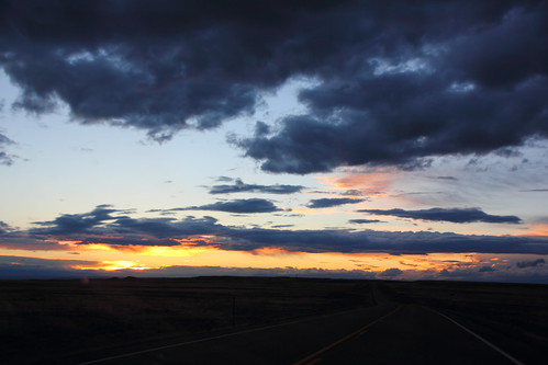 Sunset at Wyoming State Road 135