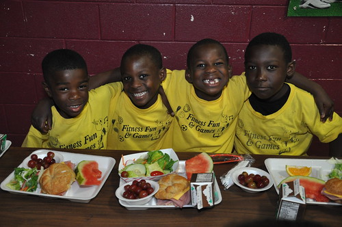 School meals play a major role in shaping the diets and health of young people. FNS photo.