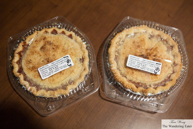 My duo of Cindy's Concord Grape Crumb Pies to take home