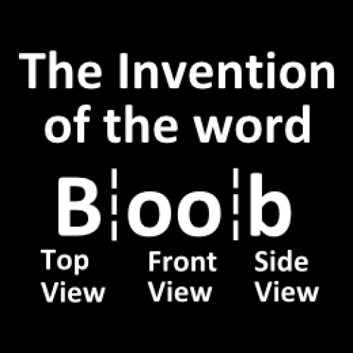 THE WORD BOOB WHITEBLACK BOX-500x500