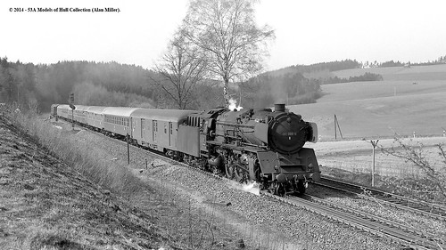 train germany deutschland bavaria eisenbahn railway zug db steam passenger dampflok 462 deutschebundesbahn br01 marktschorgast class001 0010884