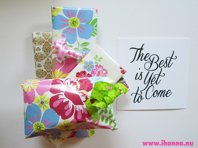 The Best is Yet to Come birthday card + gifts