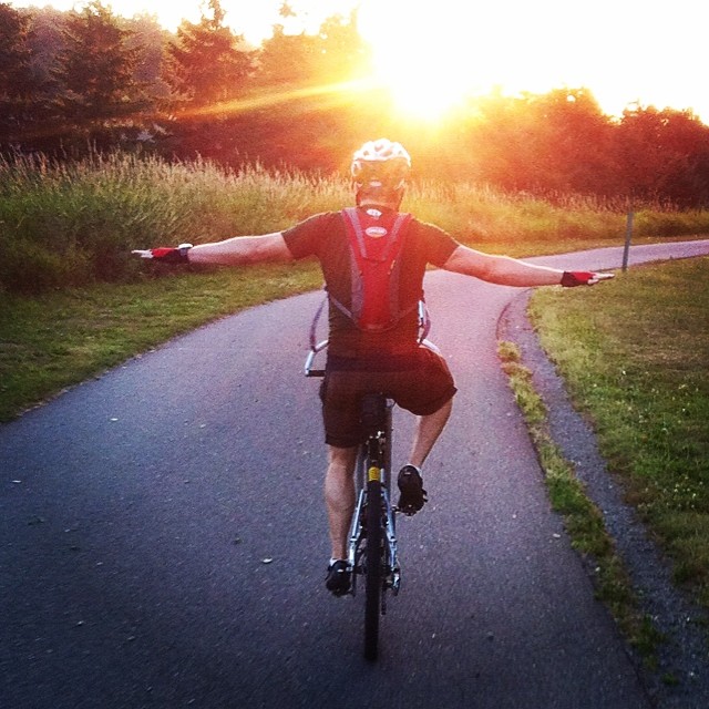 What a beautiful evening for a bike ride!
