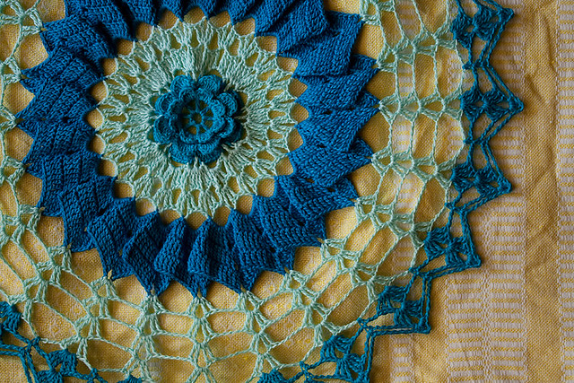 Doily in Shades of Blue