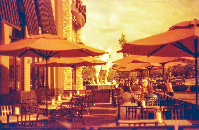 Tables and Umbrellas