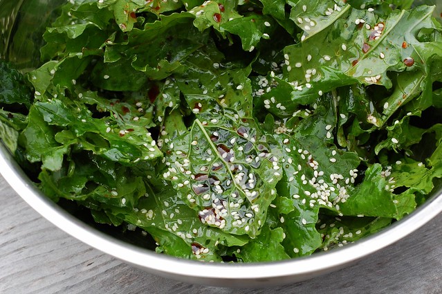 Sesame Soy Kale Chips by Eve Fox, the Garden of Eating, copyright 2014