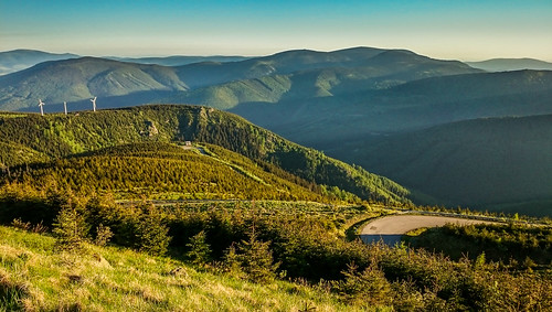 morning mountain color green forest sunrise landscape woods hill snapshot hills czechrepublic olomoucregion loučnánaddesnou