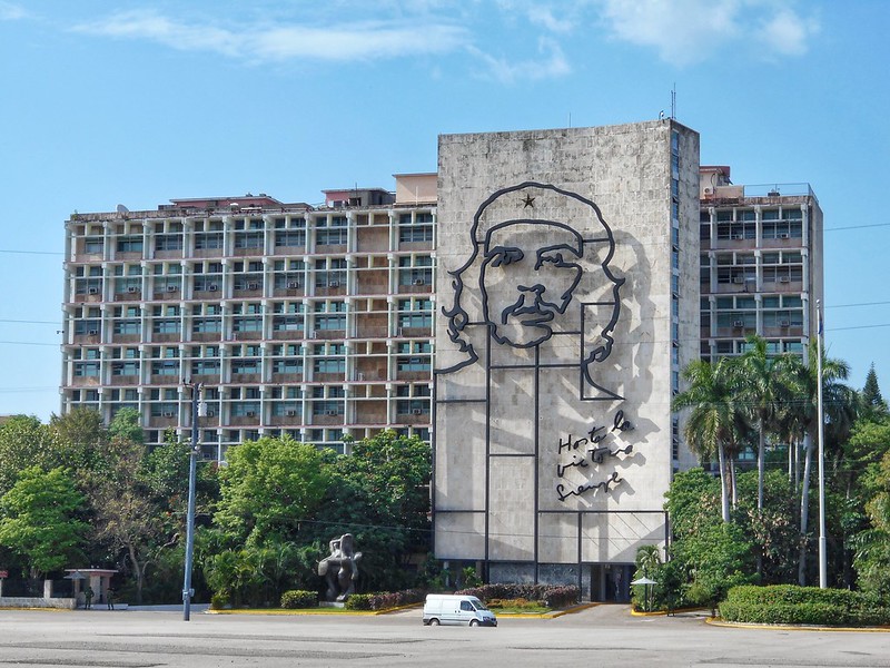 Che Guevara's silhouette in Havana, Cuba