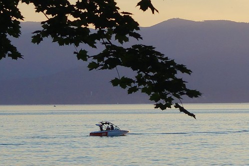 sunset vacation lake montana flatheadlake motorboat flathead flatheadlodge