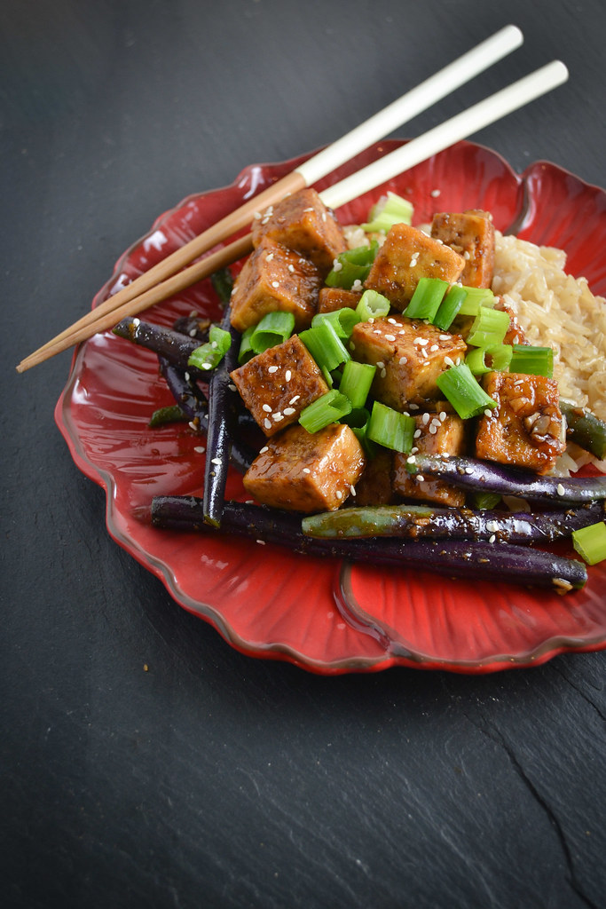 Mongolian Tofu and Green Beans with Rice | Things I Made Today