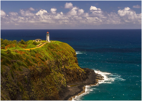 ocean lighthouse water clouds hawaii o u