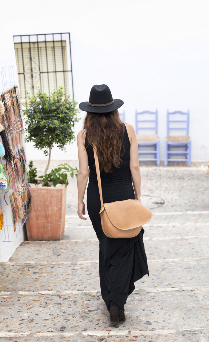 street style barbara crespo altea black long dress C&A fashion blogger outfit blog de moda 