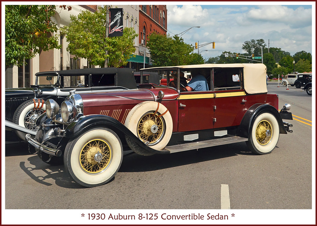 Factory Photograph Ref. # 23131 antique car 1930 Auburn 125 Sport Sedan