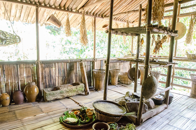 A traditional kitchen in the village.