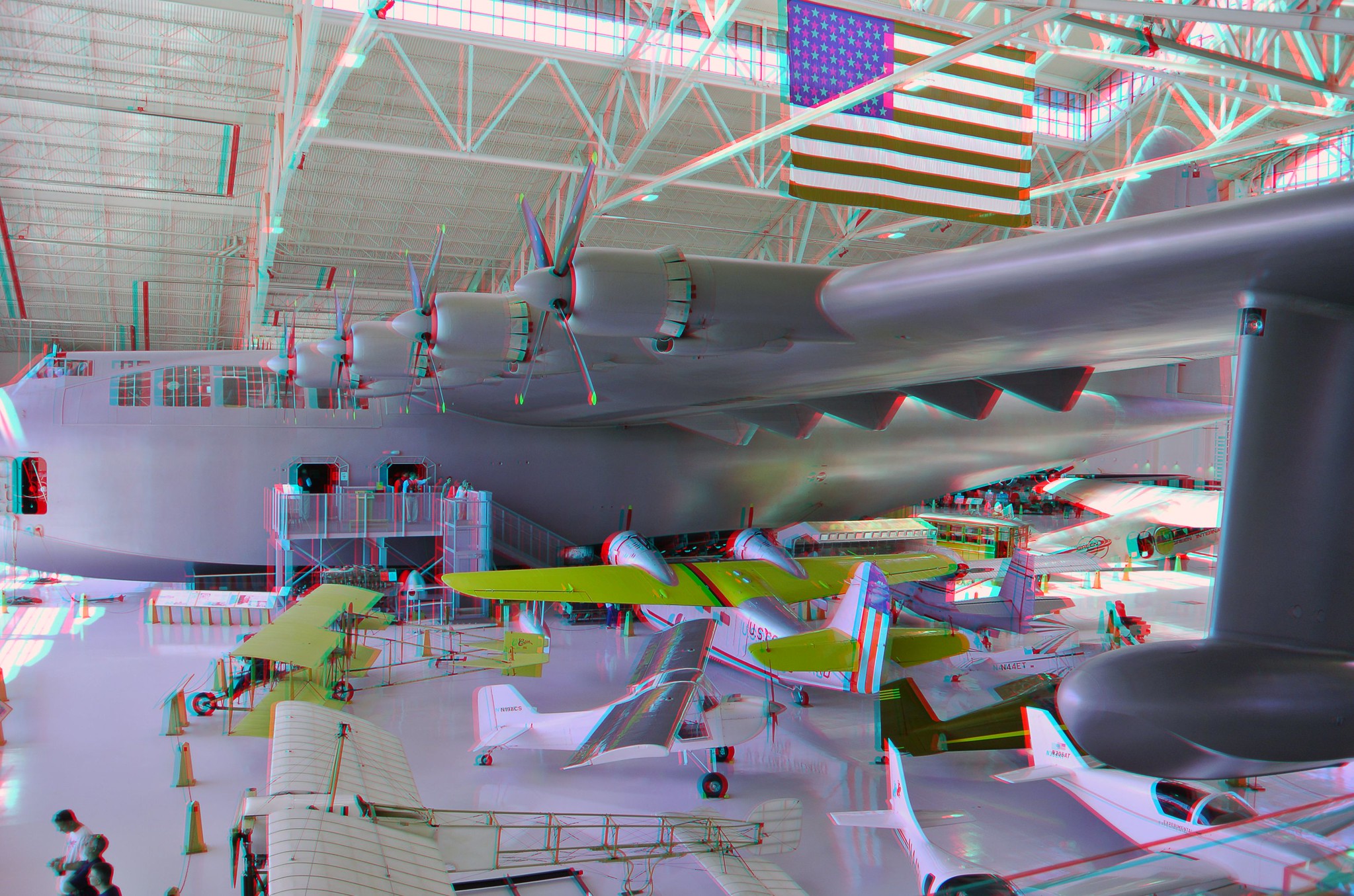 Spruce Goose aircraft in 3D