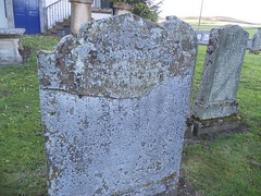 Traquair church William Little died 1850 gravestone
