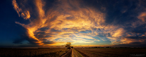 road sunset sky panorama tree clouds skyscape hungary wide hdr cloudscape realitydream