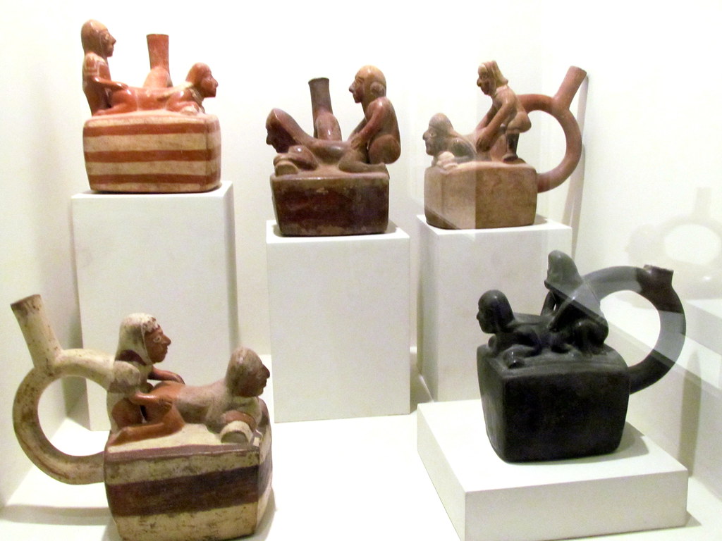 Erotic sculptures at Larco Museum, Lima