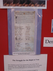 Copy of NZ Women Suffragettes Petition to Parliament