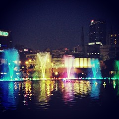 Water and lights last night @ #klcc