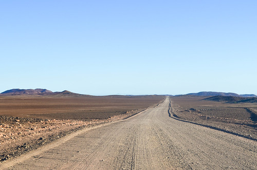 Stunning roads in desertic Damaraland, Namibia