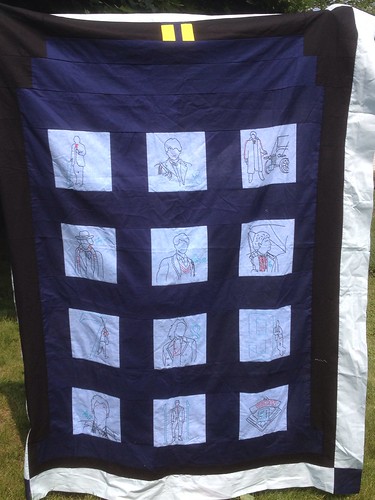 My doctor who stitch along quilt top. #dwsal #fandominstitches